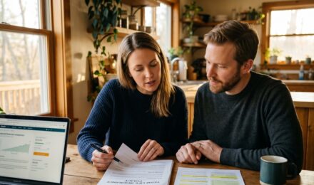 Side-by-side comparison chart of 10-year and 30-year term life insurance policies