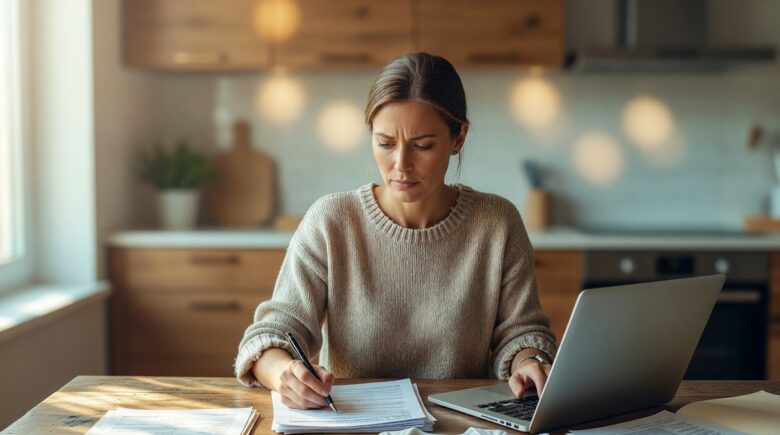 Person reviewing insurance documents after a major life event like marriage or having a baby