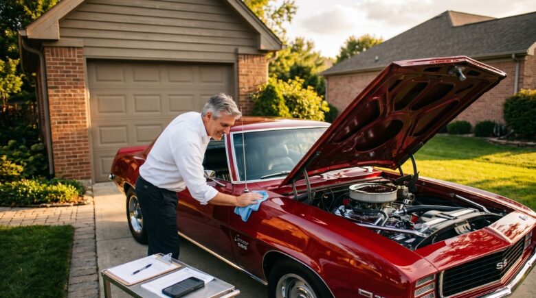 Vintage classic car parked outdoors representing classic car insurance coverage for collectors and weekend drivers