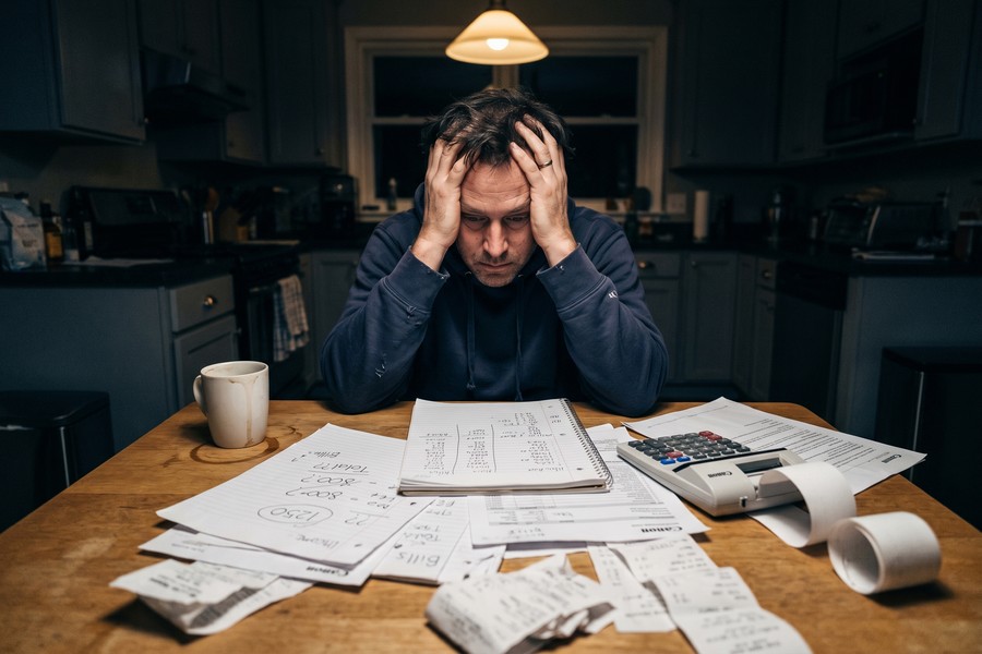 Gig worker comparing health insurance plan options on a laptop at a home office desk
