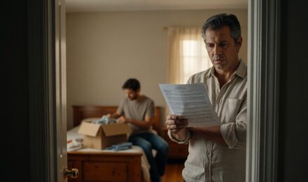 Landlord reviewing homeowners insurance policy before renting out a room in their home