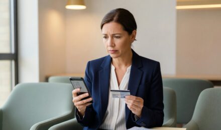 Person reviewing in-network vs out-of-network health insurance coverage documents